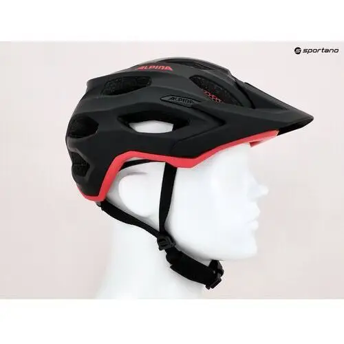 Unisex – dla dorosłych, carapax 2.0 kask rowerowy, czarno-czerwony, 57 – 62 cm Alpina