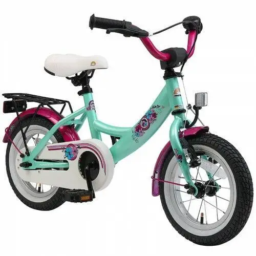 Bikestar Rower dla dzieci 12" bike star germany klasyczny różowo miętowy 2