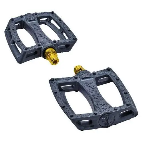 Pedały - colony fantastic 9/16in bmx pedals (black-gold) Colony