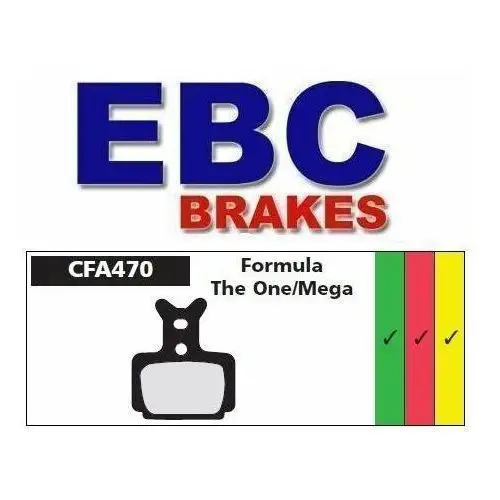 Ebc brakes Klocki hamulcowe rowerowe ebc (organiczne) formula the one, mega, r1