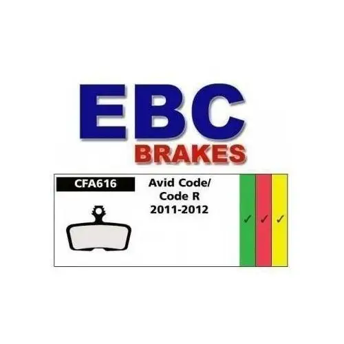 Klocki rowerowe ebc (organiczne) avid elixir/code 2011-2012 cfa616 Ebc brakes