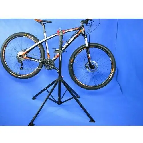 Eufab Stojak do montażu roweru, profi 16414, wysokość 1150 - 1400 mm, metalowy, czarny