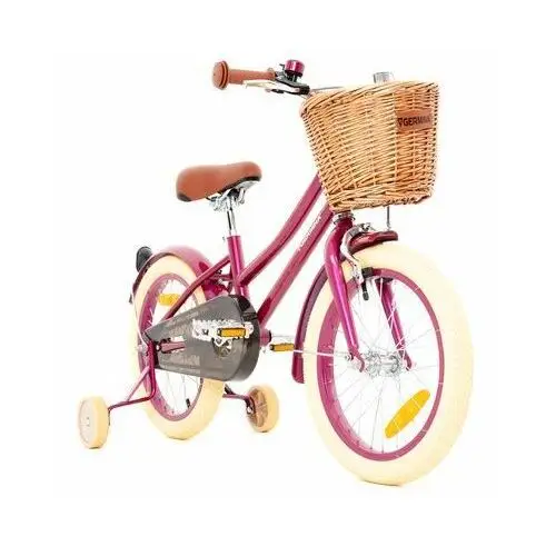 Rower dziecięcy vintage 16 cali dla dziewczynki fioletowy Germina