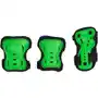 Hangup Ochraniacze - hangup kids skate pads 3-pack (green) rozmiar: l Sklep on-line
