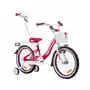 Rower dziecięcy KARBON Kitty 18 cali dla dziewczynki Fioletowo-różowo-biały Sklep on-line