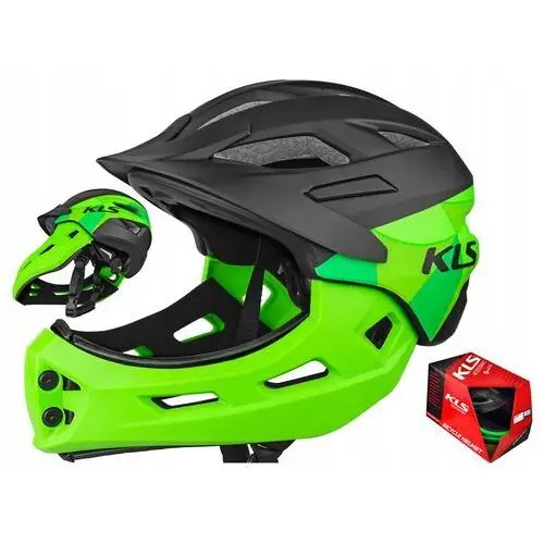 Kask Rowerowy Kellys Sprout Zielony Ze Szczęką Dziecięcy Xs 47-52 CM