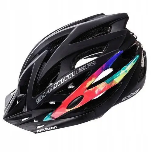 Kask rowerowy z daszkiem lekki regulowany na rower Meteor Shimmer L 58-61cm