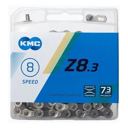 Łańcuch KMC Z-8.3 8-rzędowy 114-ogniw srebrno-brąz kompatybilny z Shimano HG50/ folia