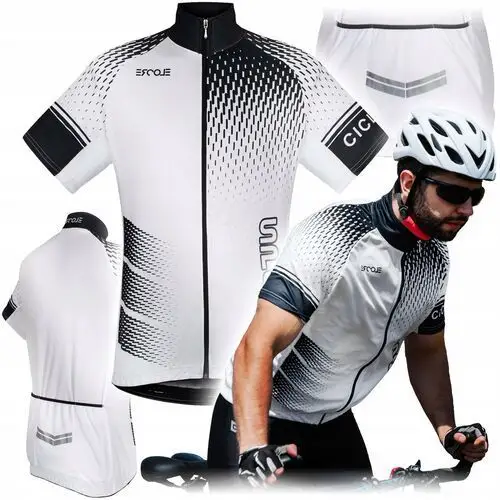 Koszulka rowerowa kolarska Uv Protect z jonami srebra antybakteryjna XXL