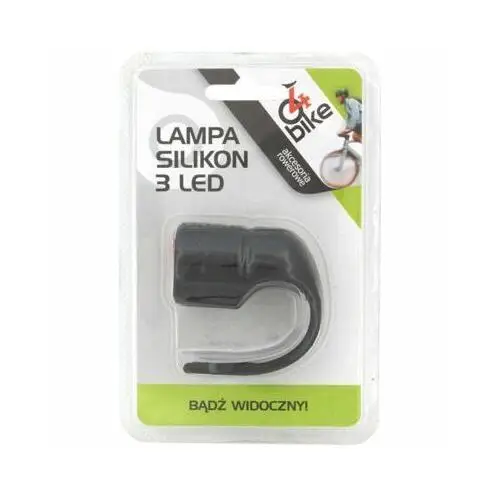 Lampka rowerowa przednia silikonowa 3LED 4bike