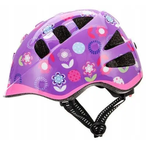 Meteor Kask Rowerowy Regulowany Dla Dziewczynki Ochronny 52-56 cm