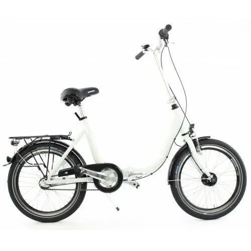 Aluminiowy rower składany SKŁADAK niska rama MIFA 3 biegi Nexus SHIMANO prądnica biały,0