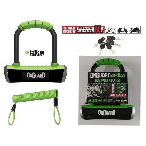 Zapięcie rowerowe linka u-lock 8006e pitbull Onguard