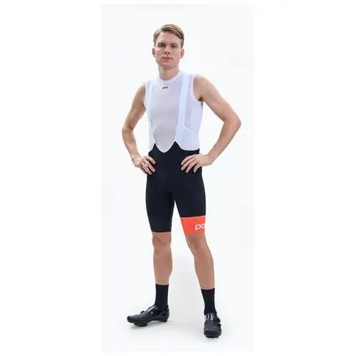 Poc Spodenki rowerowe męskie essential road vpds bib shorts uranium black/hydrogen white 2