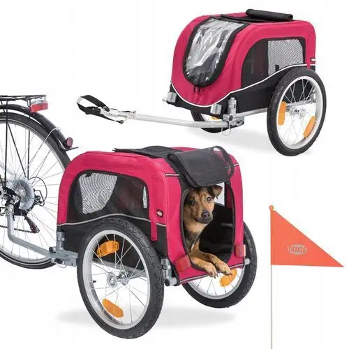 Przyczepka Wózek Rowerowy Transporter Dla Psa Kota Odblaski Trixie S /15kg