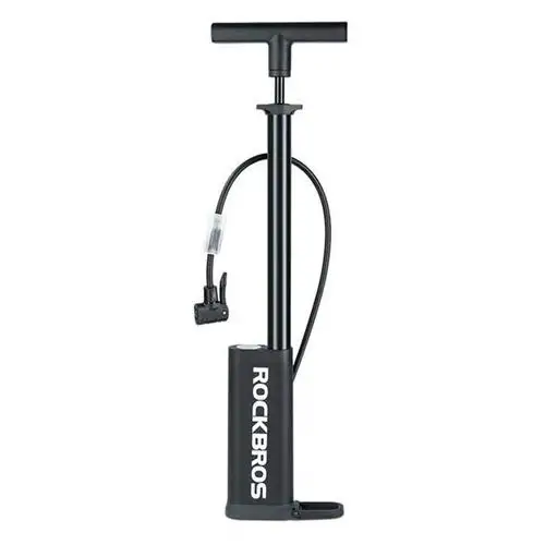 Rockbros Pompka rowerowa podłogowa 11 bar z manometrem presta i schrader - czarna