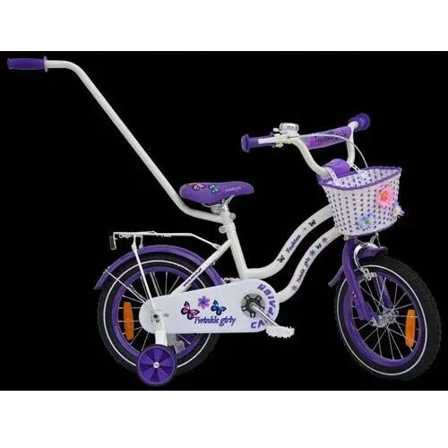 Rower 14 cali Twinkle Girly Fashion WHITE/Violet