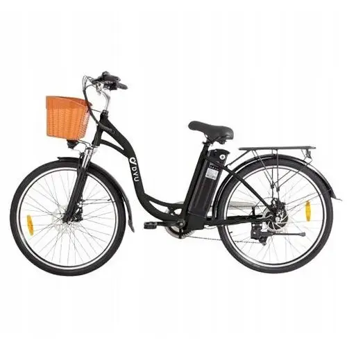 Rower Elektryczny Dyu C6 City Bike Czarny 36V 12.5Ah 25km/h