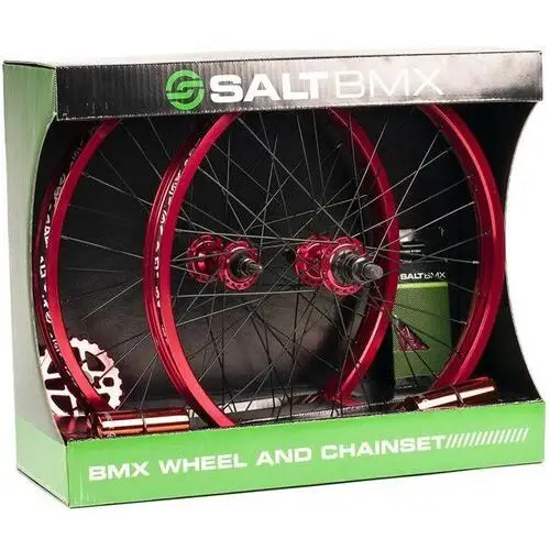 Koło SALT - Salt Valon BMX Wheel/Chain Set (ČERVENÁ)