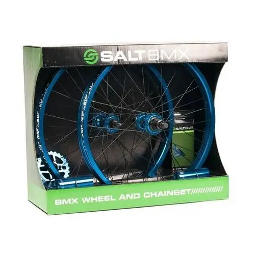 Koło SALT - Salt Valon BMX Wheel/Chain Set (CYAN)