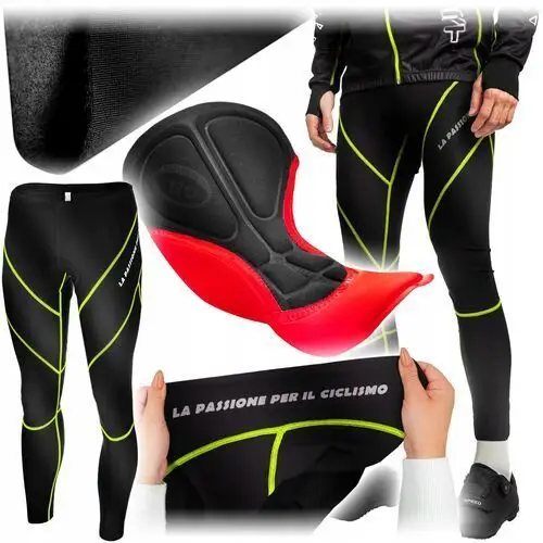 Spodnie rowerowe męskie damskie wkładka żelowa 4D