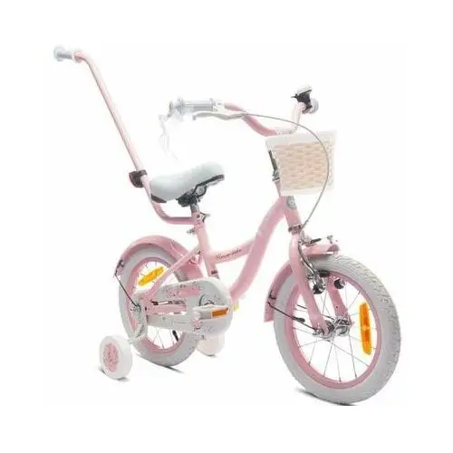 Rower dziecięcy SUN BABY Flower 14 cali dla dziewczynki Różowy