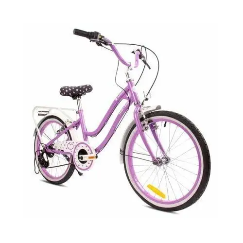 Sun baby Rower dziecięcy heart bike 20 cali dla dziewczynki fioletowy