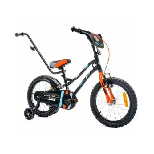 Sun baby Rower dziecięcy tiger bike 16 cali dla chłopca pomarańczowo-turkusowy
