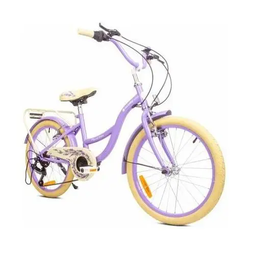 Sun baby Rowerek dziecięcy flower bike 20 cali dla dziewczynki lawendowy