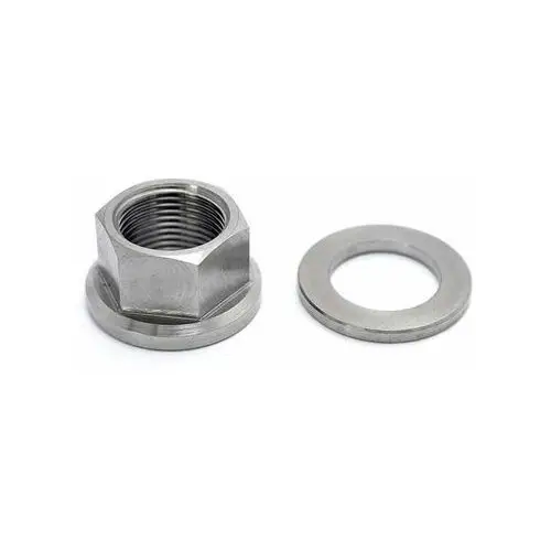 Część zamienna - tlc titanium bmx axle nut with spacer (silver) rozmiar: 14mm Tlc