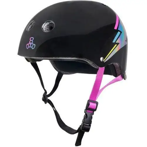 Kask TRIPLE EIGHT - Triple Eight Certified Sweatsaver Skate Helmet (BLACK767) rozmiar: XS/S, kolor czarny