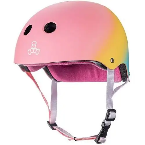 Kask TRIPLE EIGHT - Triple Eight Certified Sweatsaver Skate Helmet (WHITE) rozmiar: L/XL, kolor biały