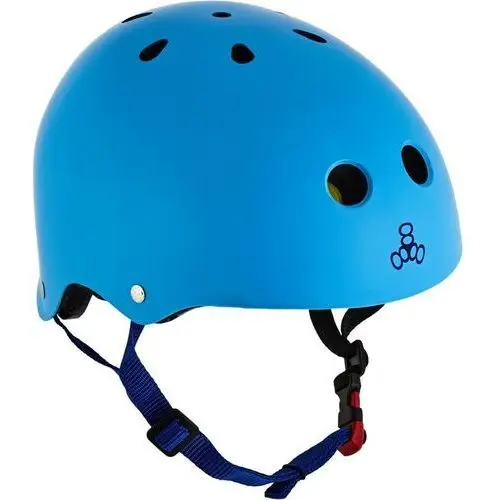 Kask TRIPLE EIGHT - Triple Eight Dual Certified MiPS Skate Helmet (BLUE) rozmiar: L/XL, kolor niebieski