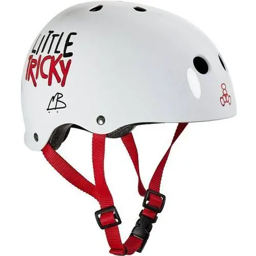 Triple eight Kask - triple eight little tricky kids skateboard helmet (white)