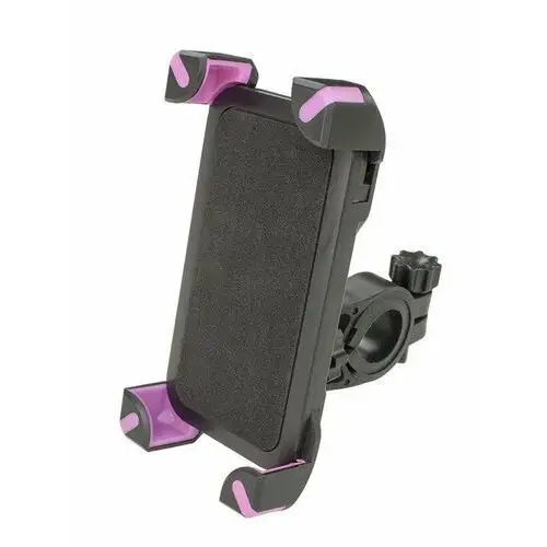 Uchwyt rowerowy na smartfon ch-01 - czarno-różowy Verso