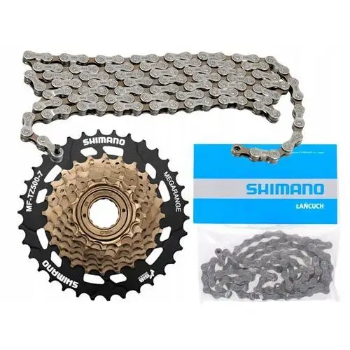 Wolnobieg rowerowy 7 rzędowy Shimano 14-34T łańcuch HG40