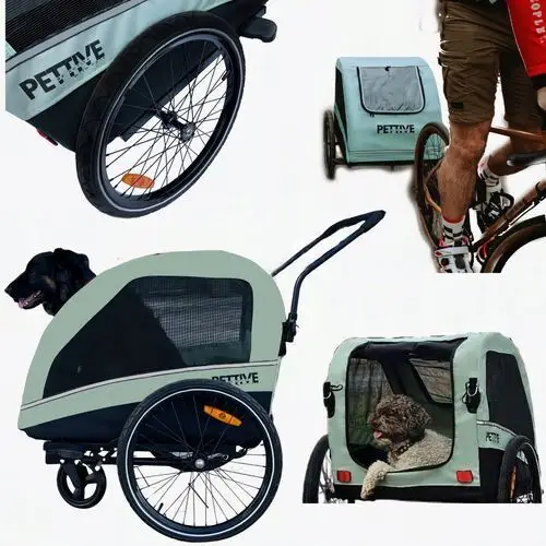 Wózek dla psa do 40 kg, przyczepka rowerowa dla psa, wózek dla kota normaUE