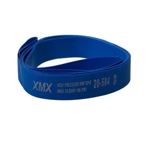Xmx Opaska nylon na obręcz 27,5" 20x584mm, niebieska, wysokociśnieniowa