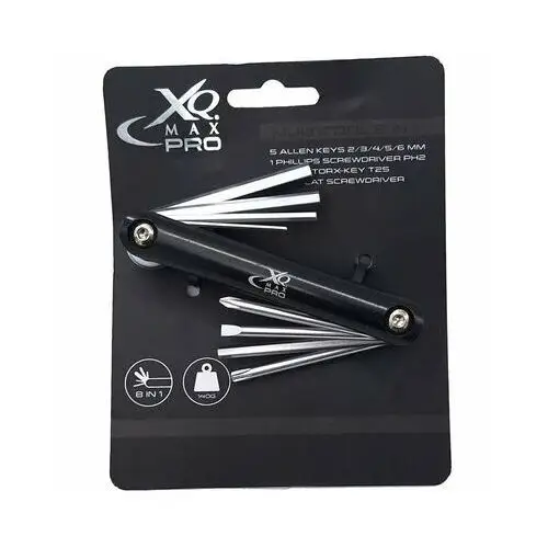 Zestaw kluczy rowerowych XQMAX Pro 8w1 Czarny